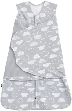 HALO SleepSack Swaddle in Gray Clouds